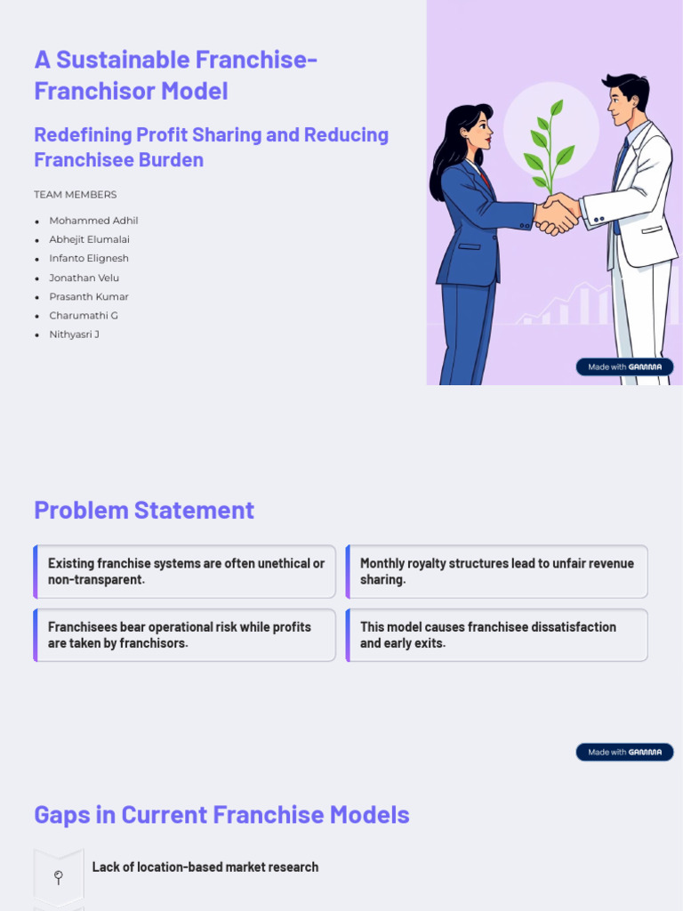 Sustainable Franchise Model Redefined | PDF | Franchising | Business ...