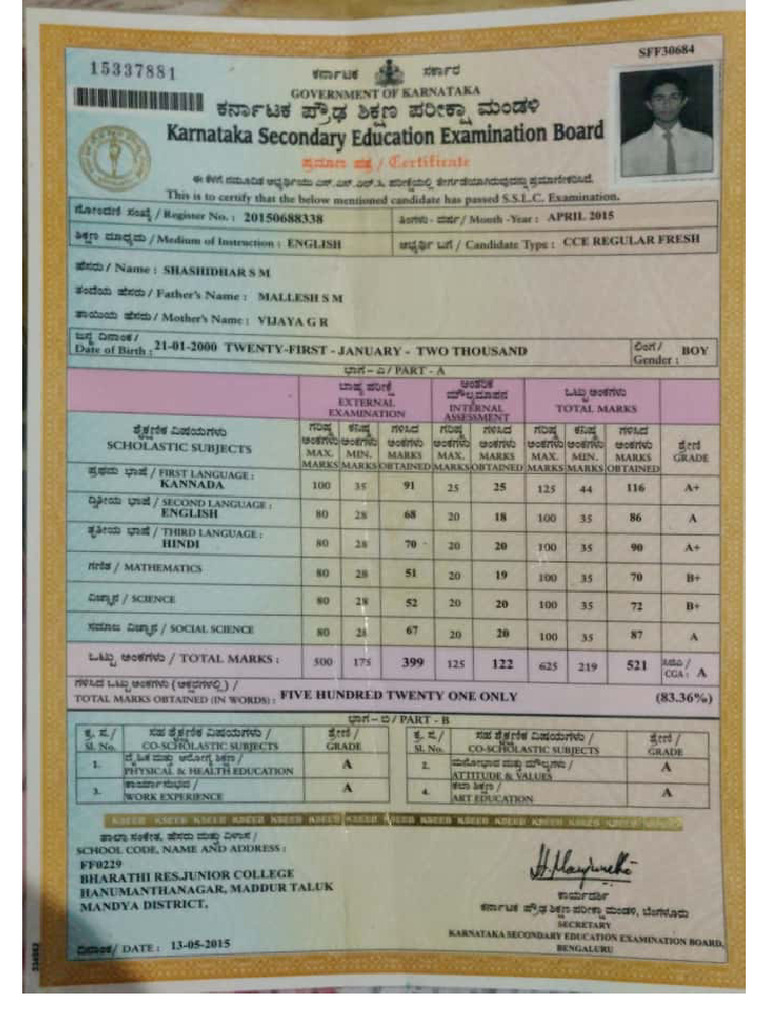 SSLC | PDF