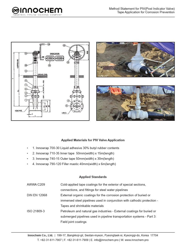 PIV Valve Corrosion Prevention Method | PDF | Adhesive | Corrosion