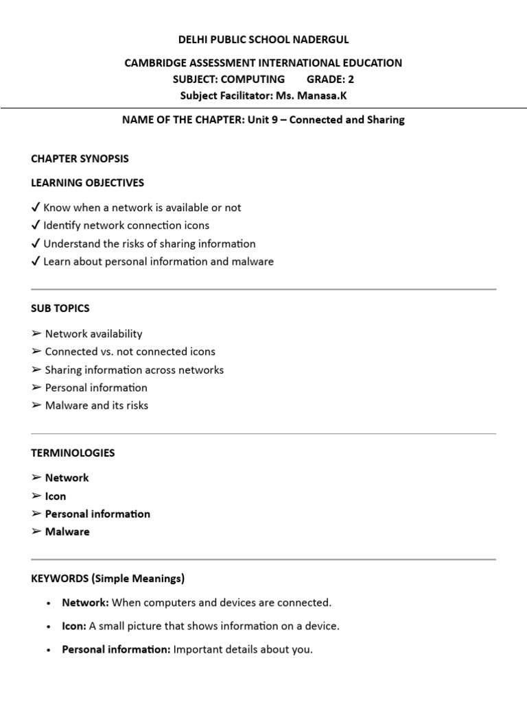 Grade 2 Unit 9 Notes | PDF