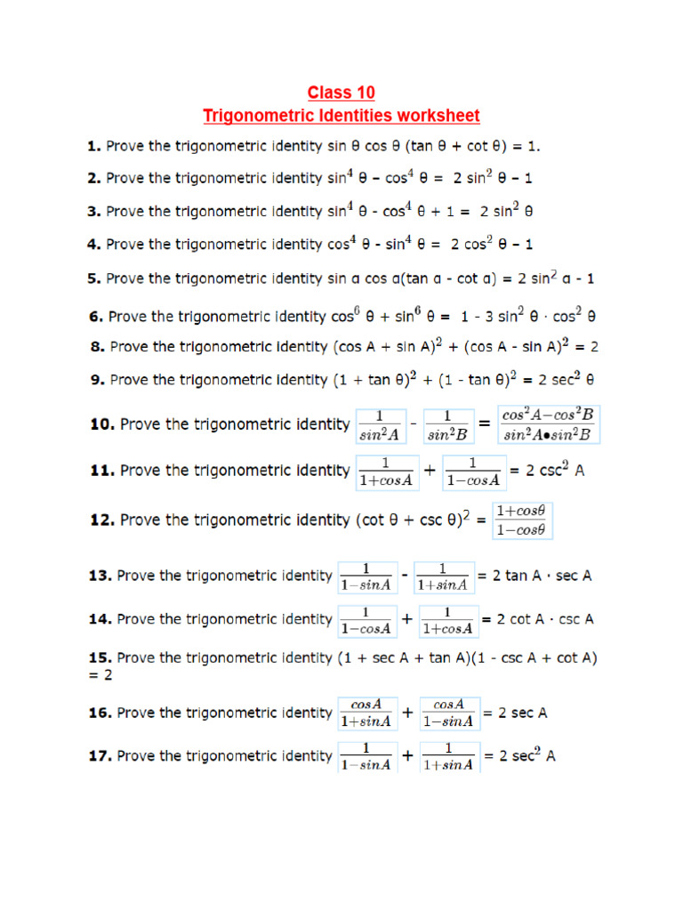 Trigonometry 1 | PDF