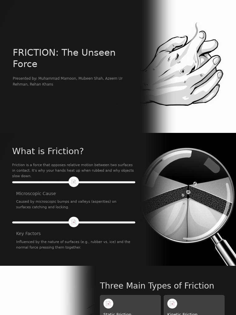 Understanding Friction: Types and Impact | PDF | Friction | Mechanical ...