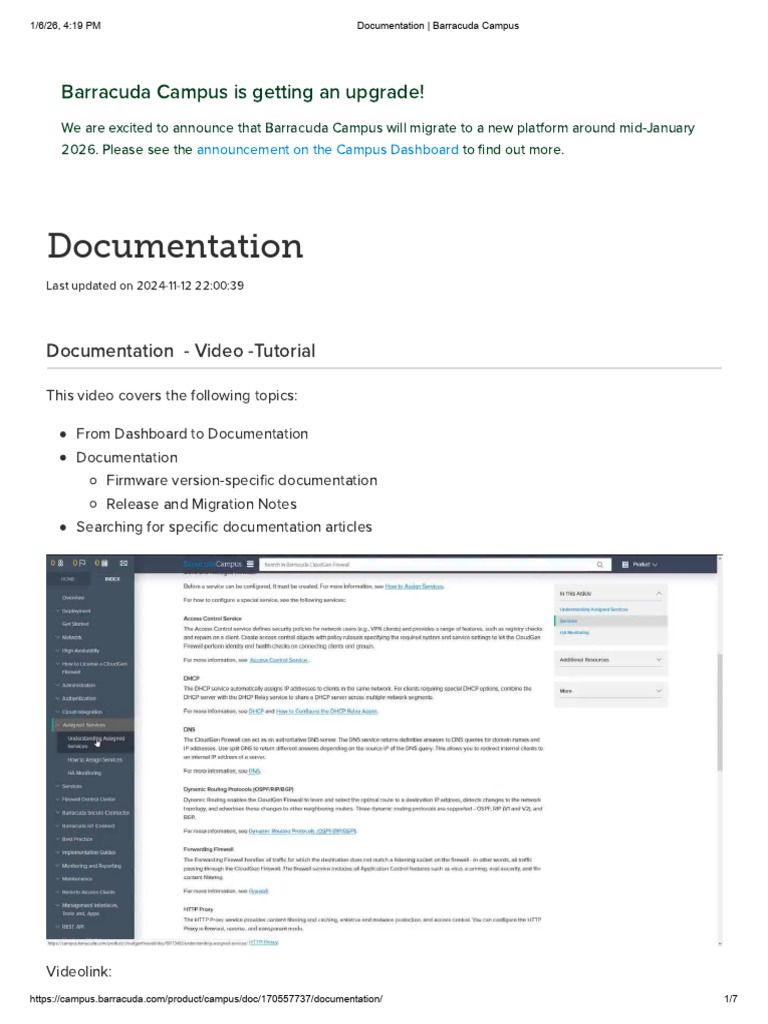 Barracuda Campus Documentation Guide | PDF | Hyperlink | Icon (Computing)