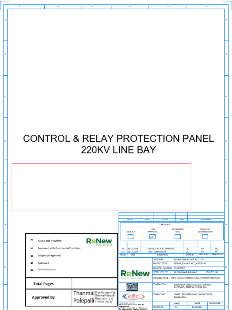 220kV Control & Relay Panel Drawing | PDF | Intellectual Property Law ...
