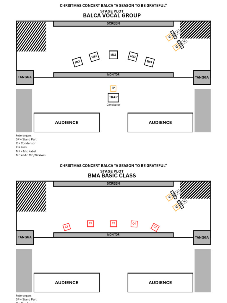 Christmas Concert Stage Plot Details | PDF
