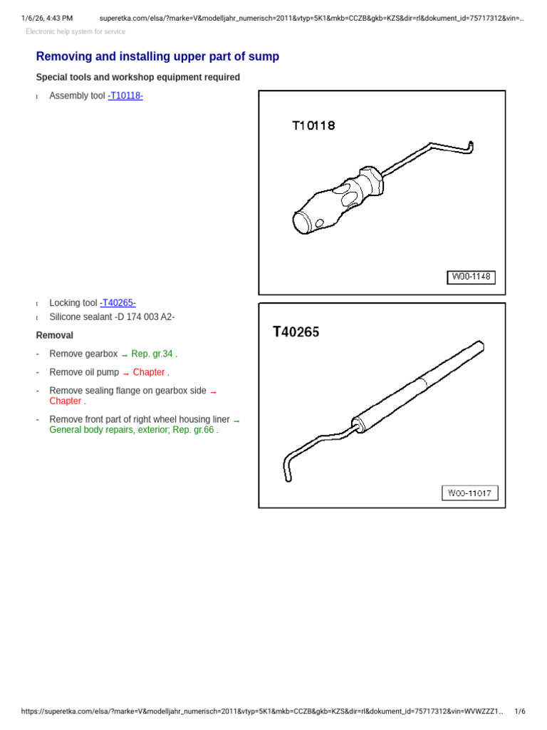 Removing and Installing Upper Part of Sump | PDF | Silicone ...
