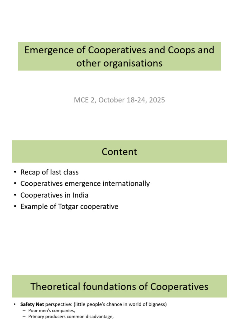 Evolution of Global Cooperatives | PDF | Cooperative | Business