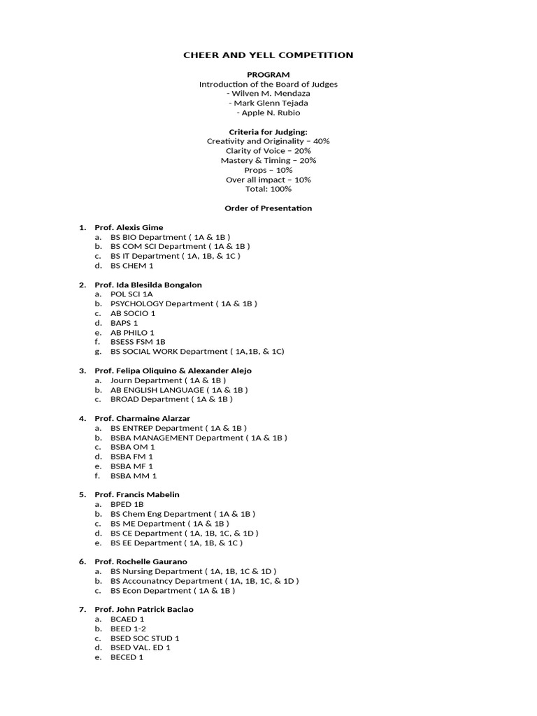 Cheer and Yell Competition Flow 2 | PDF | Chess Theory | Chess