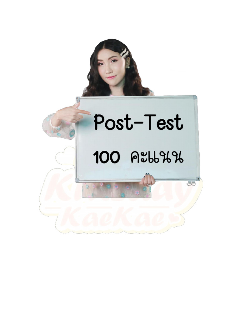 Post-Test: English Conversation & Vocabulary | PDF | Essays | Verb