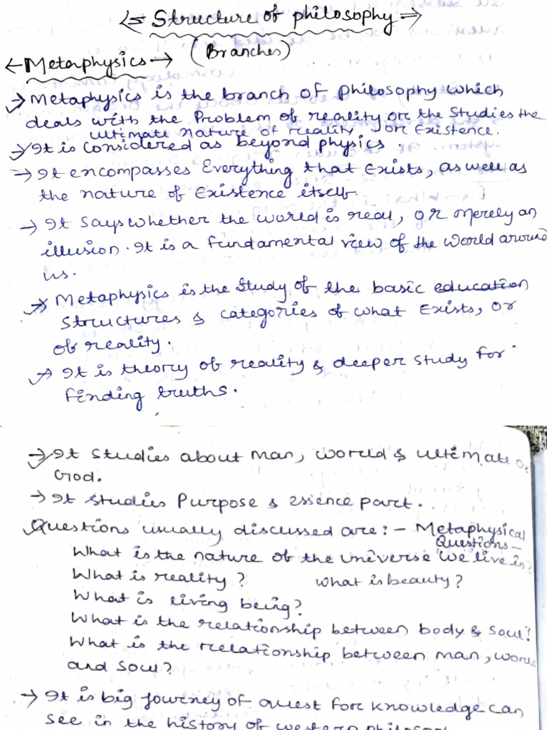 Understanding Metaphysics and Epistemology | PDF