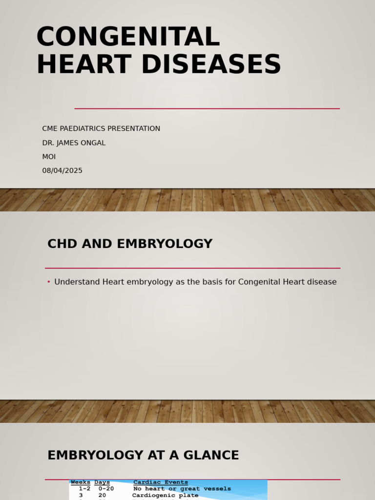 Congenital Heart Disease Overview | PDF | Congenital Heart Defect | Heart