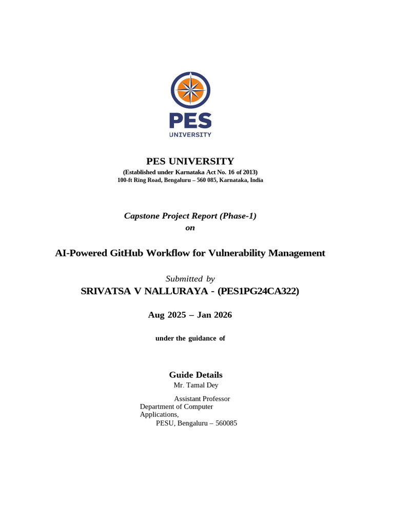 AI GitHub Workflow for Vulnerability Management | PDF | Security ...