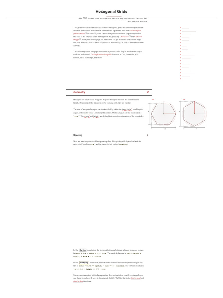 Hexagonal Grid Creation Guide | PDF | Cartesian Coordinate System ...