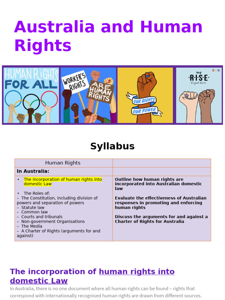 Human Rights Law in Australia Explained | PDF | Ratification | Treaty