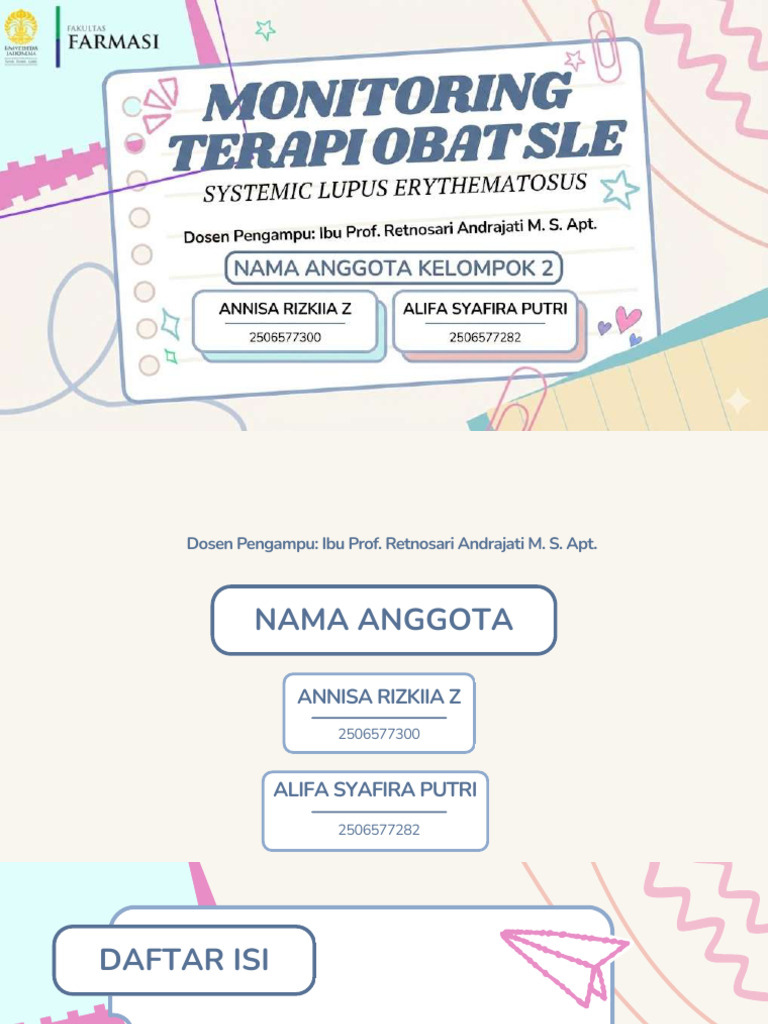 Monitoring dan Terapi SLE Efektif | PDF