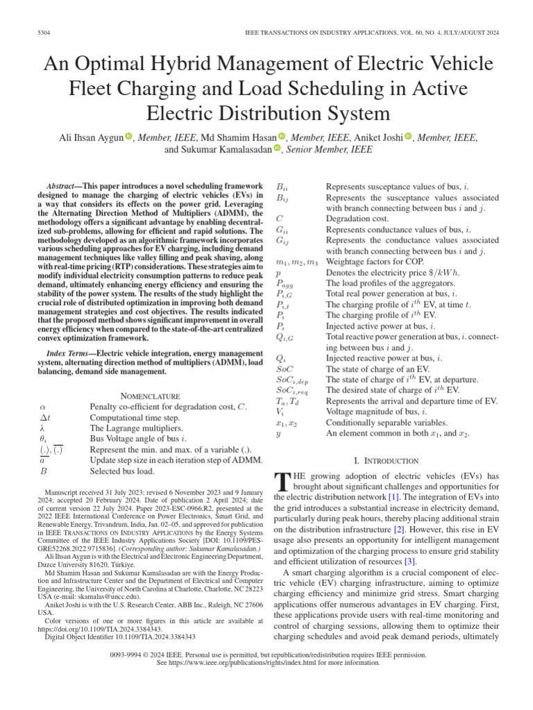 Optimal EV Fleet Charging Management | PDF | Electric Vehicle ...