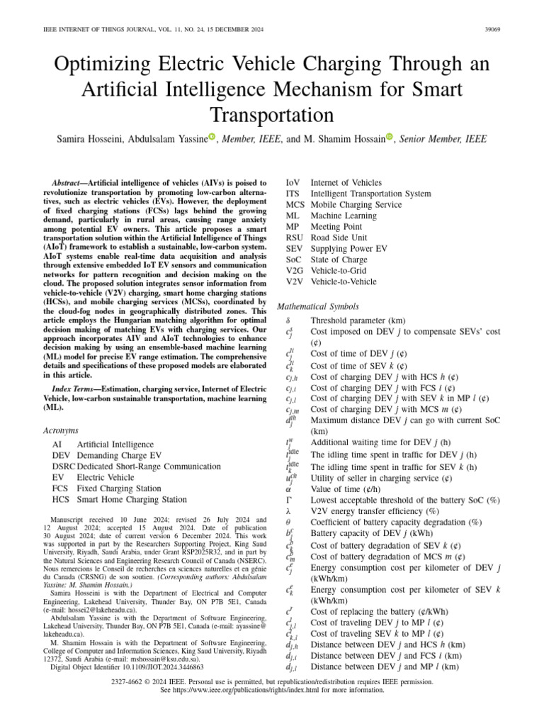 AI-Optimized EV Charging Solutions | PDF | Internet Of Things ...