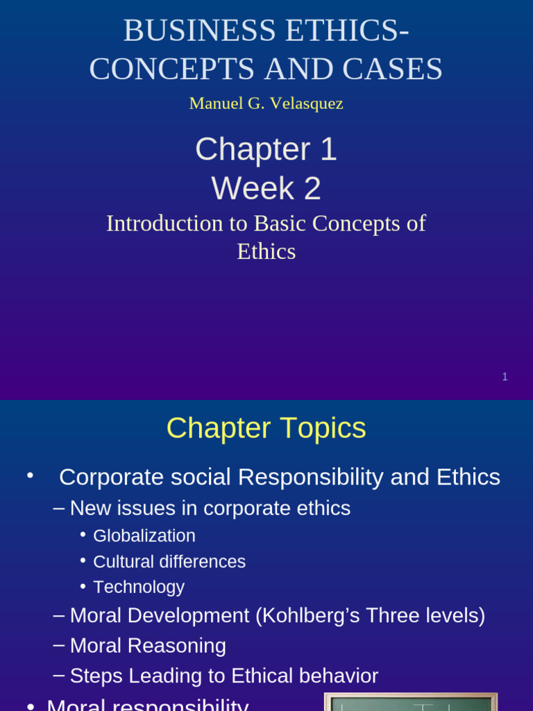 Business Ethics Chapter 1 | PDF | Morality | Relativism