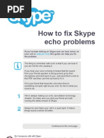 Download How to Fix Skype Echo Problems by skype SN97673817 doc pdf