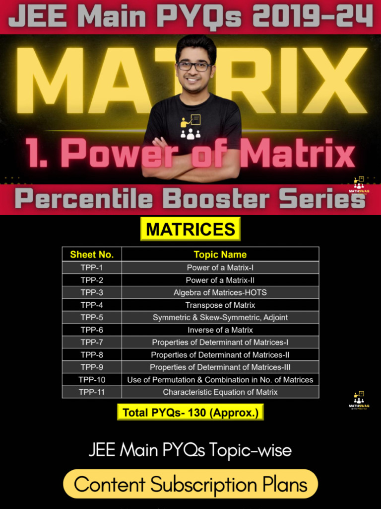Power of Matrix | PDF