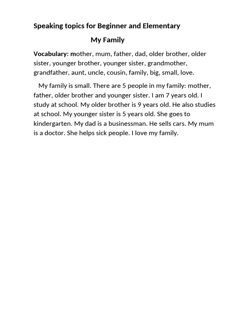 Beginner Topics: Family, Home, Sports, and More | PDF | Bathroom | Room