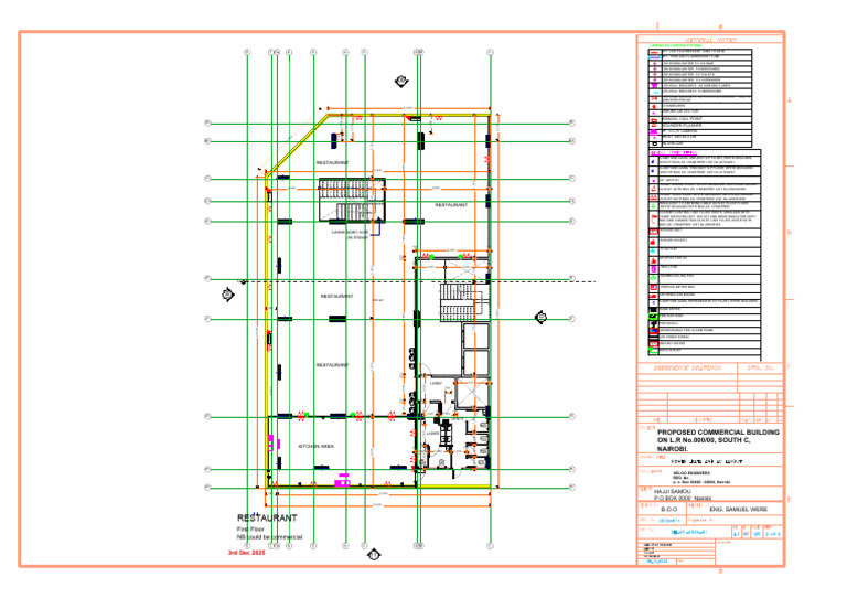 Proposed Commercial Building Plans | PDF | Electricity | Electrical ...