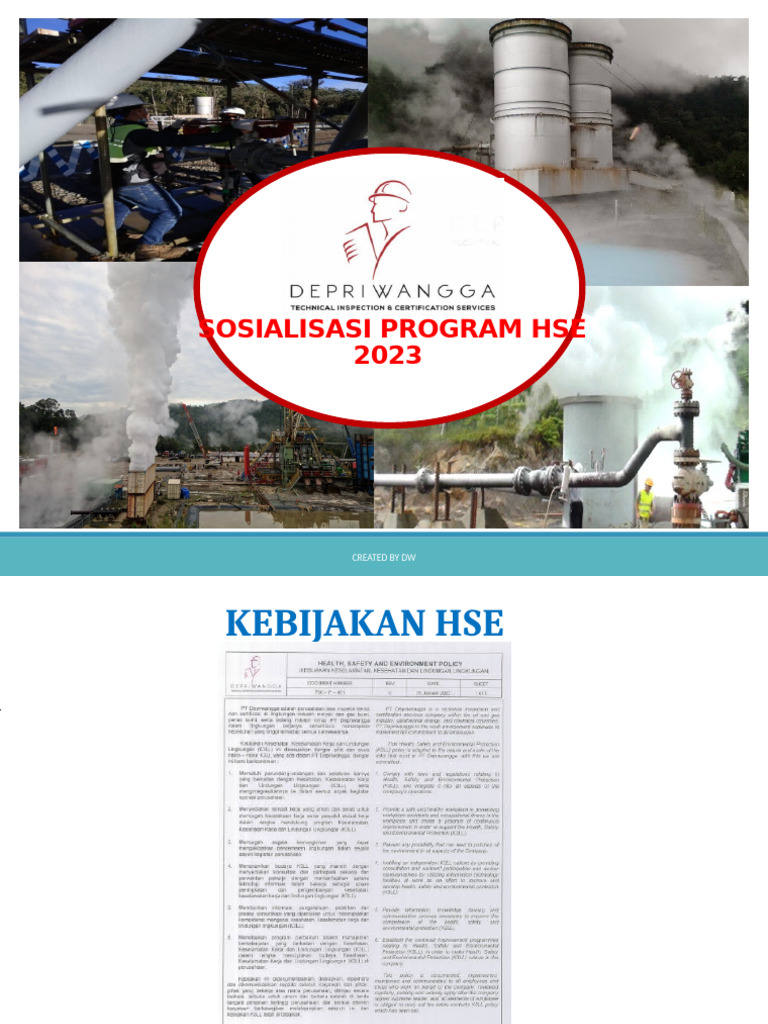 Kebijakan dan Program HSE 2023 | PDF