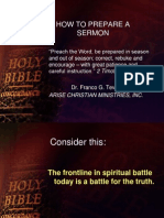 How To Prepare A Sermon
