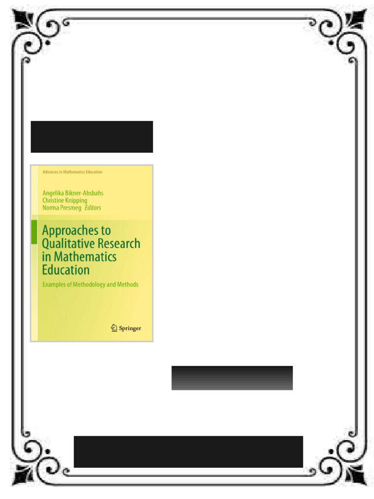 (Ebook PDF) Approaches to Qualitative Research in Mathematics Education ...