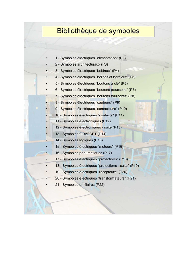 Cours Symboles Électrique Et Électronique PDF — free download