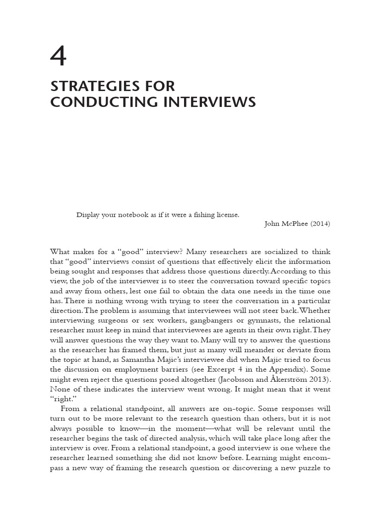 Strategies for Effective Interviews | PDF | Hutu | Tutsi