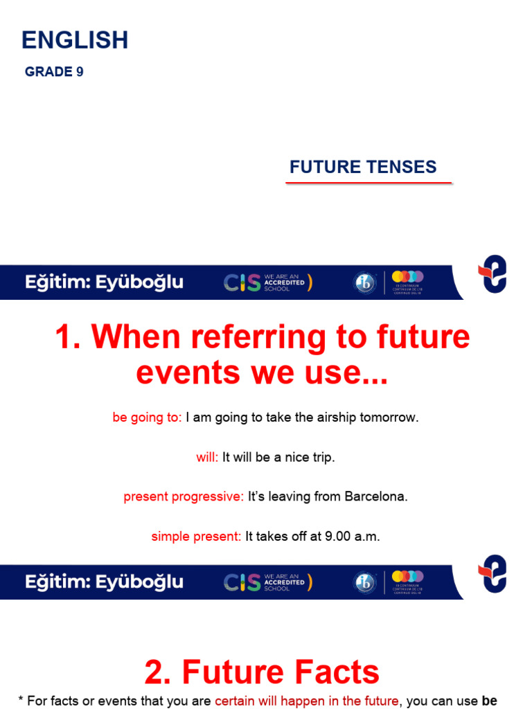 Class PPT Future Tenses | PDF | Semantics | Linguistic Morphology