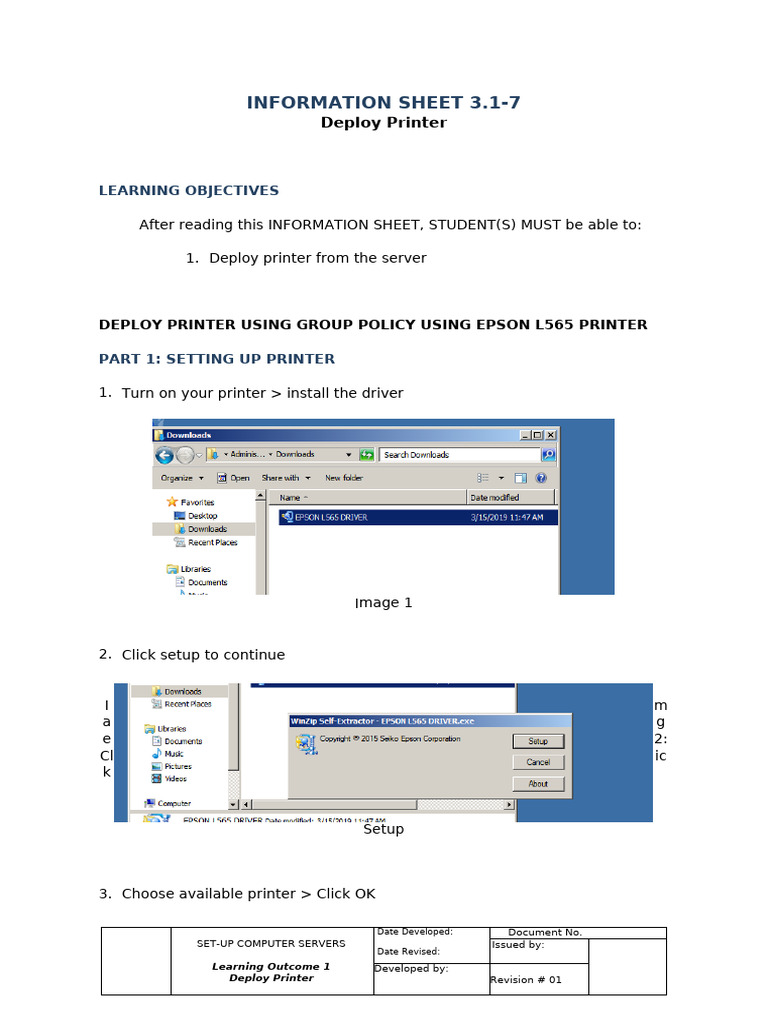 3.1-7 Printer Deployment | PDF | Active Directory | Printer (Computing)