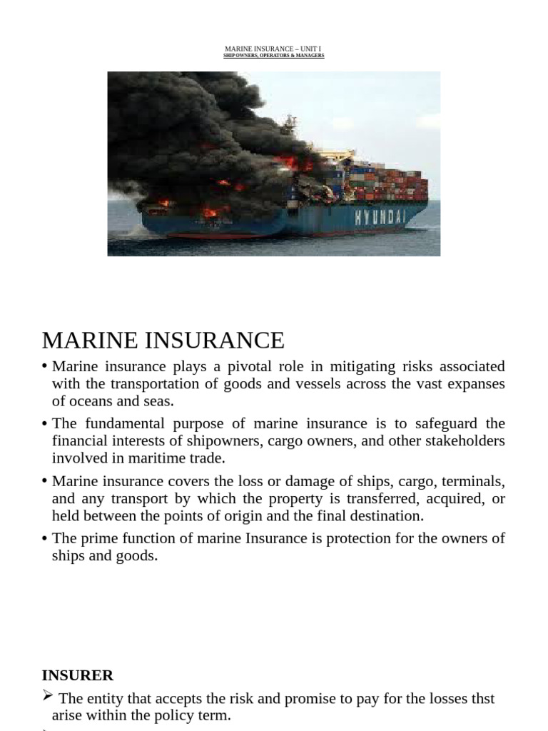 Marine Insurance Overview and Coverage | PDF | Insurance | Letter Of Credit