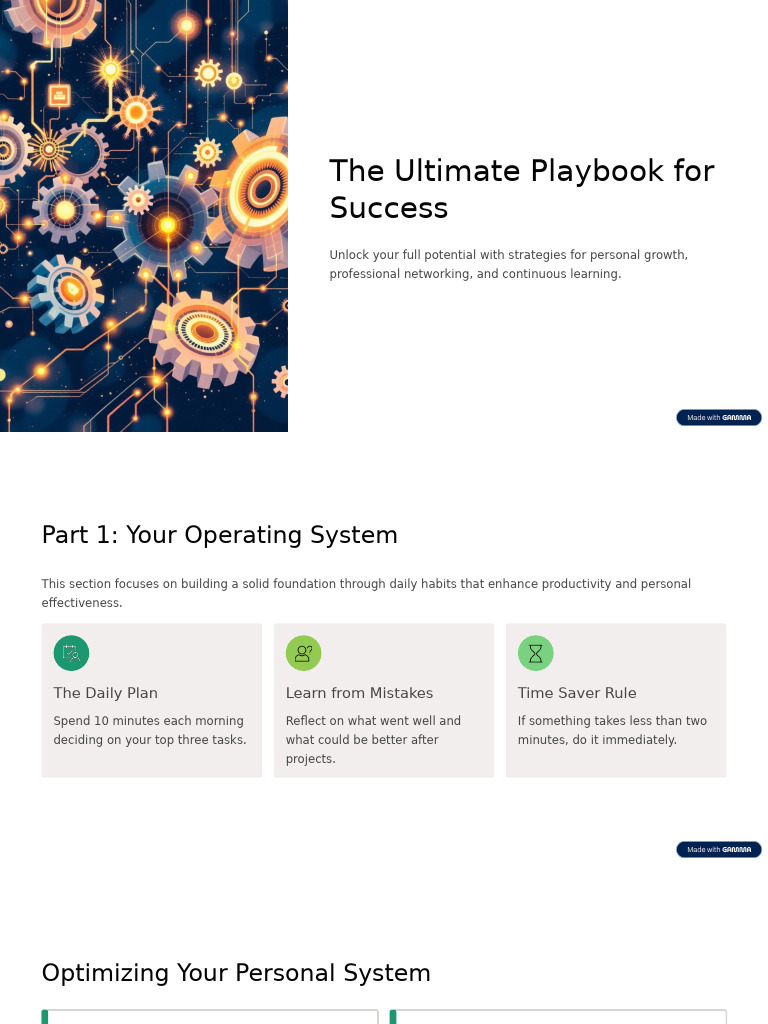 The Ultimate Playbook For Success PDF Psychology Social Psychology(02)