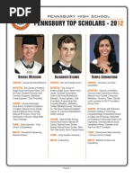 Pennsbury Top Scholars 2012