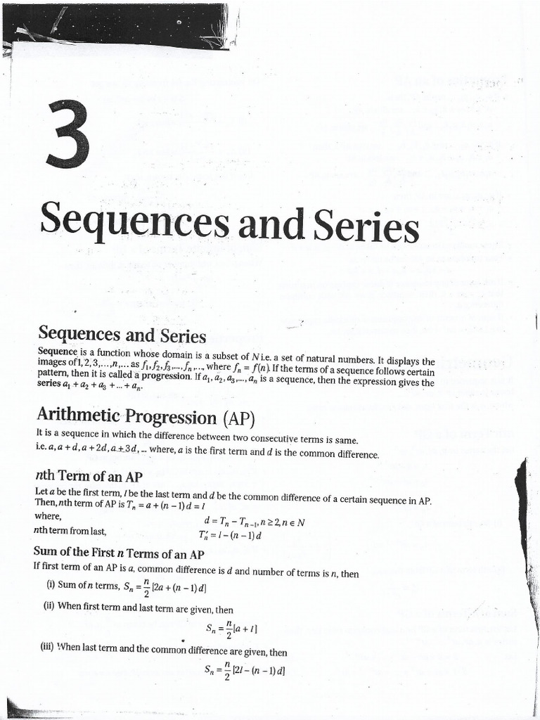 Chapter 3 Sequences and Series 2 | PDF