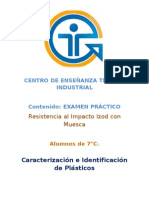 EXAMEN Resistencia Al Impacto Izod Con Muesca