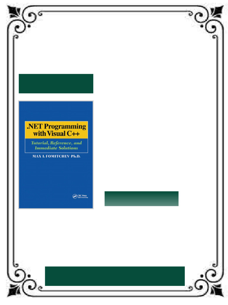 NET Programming With Visual C Tutorial Reference and Immediate ...