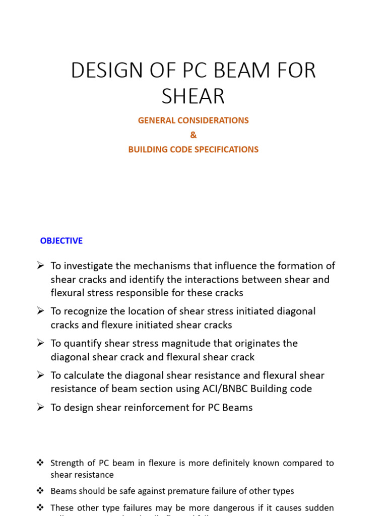 PC Beam Shear Design Guidelines | PDF