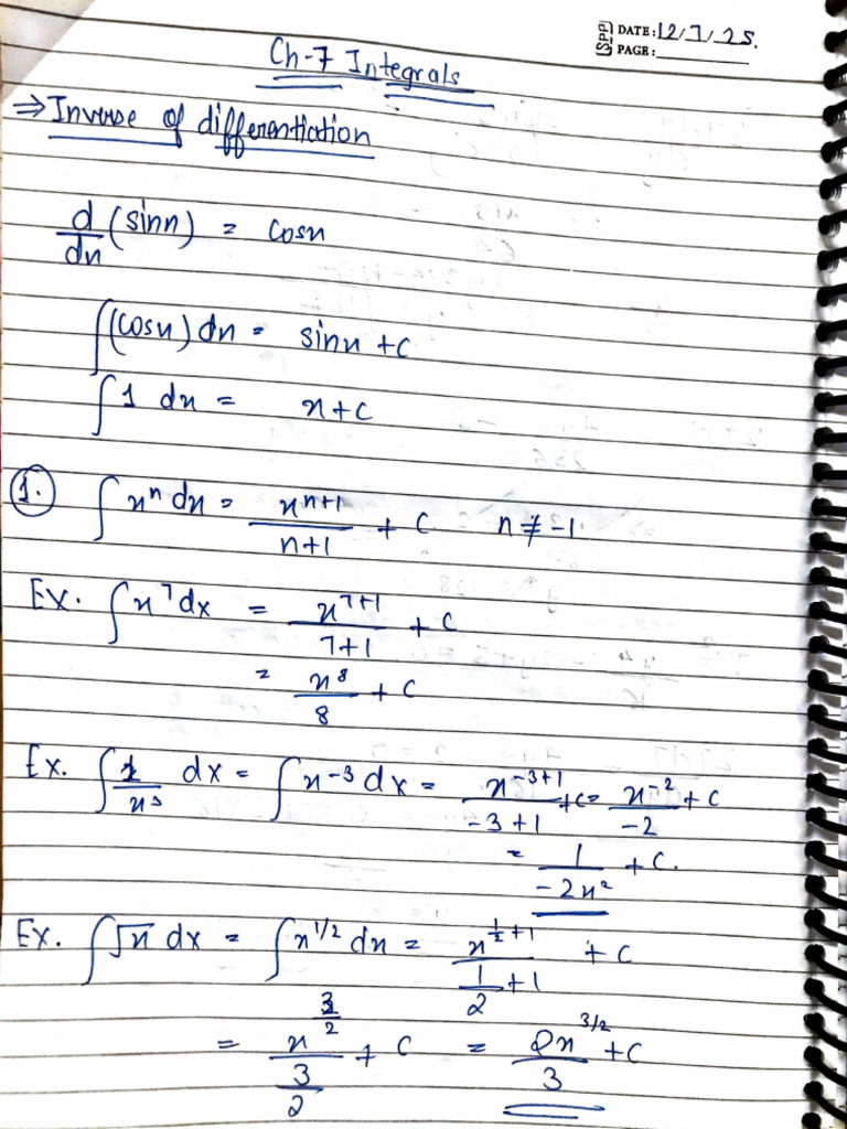 Maths Integrals Class 12 | PDF