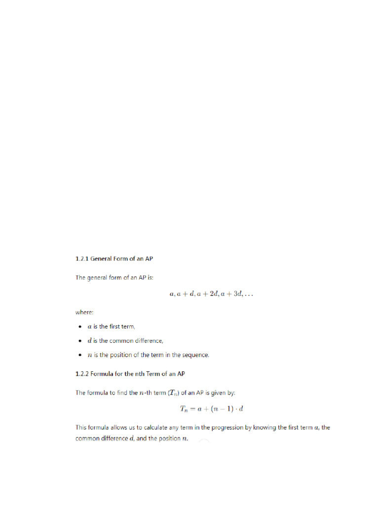 AP GP HP With Ex | PDF | Algebra | Arithmetic