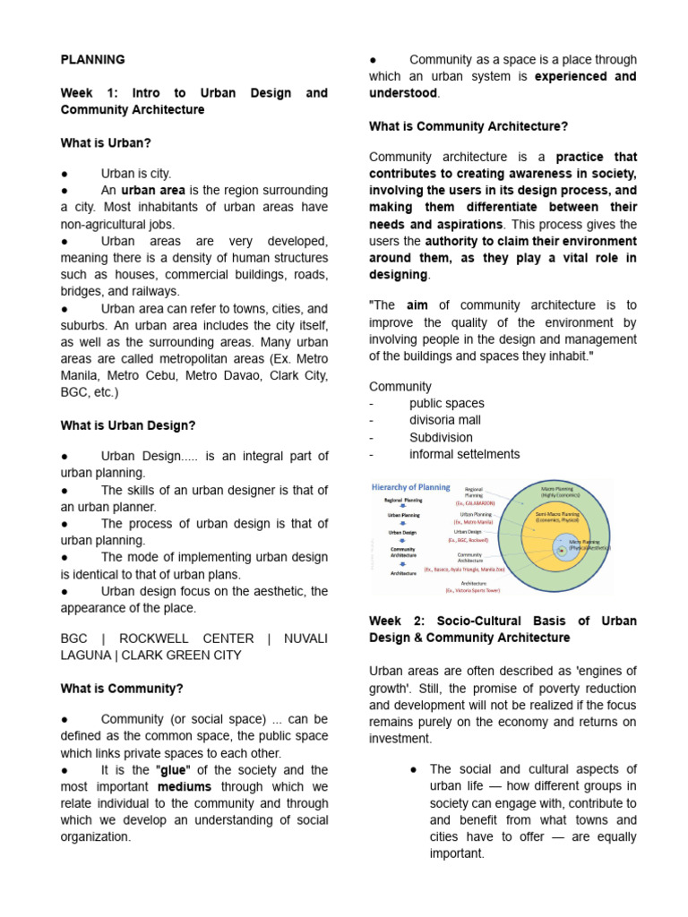 Urban Design & Community Architecture Guide | PDF | Urban Design | City