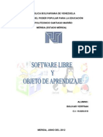 Software Libre y Objeto de Aprendizaje