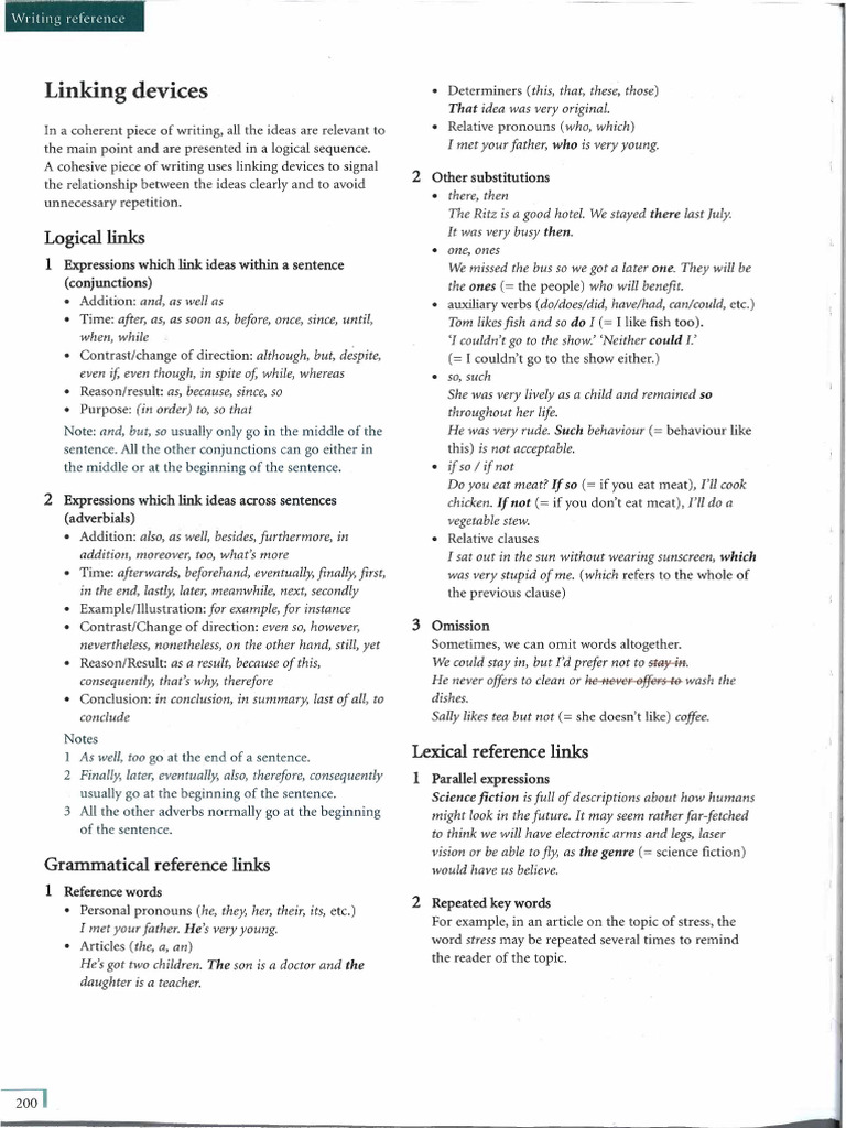 Linking Devices and Punctuation Guide | PDF
