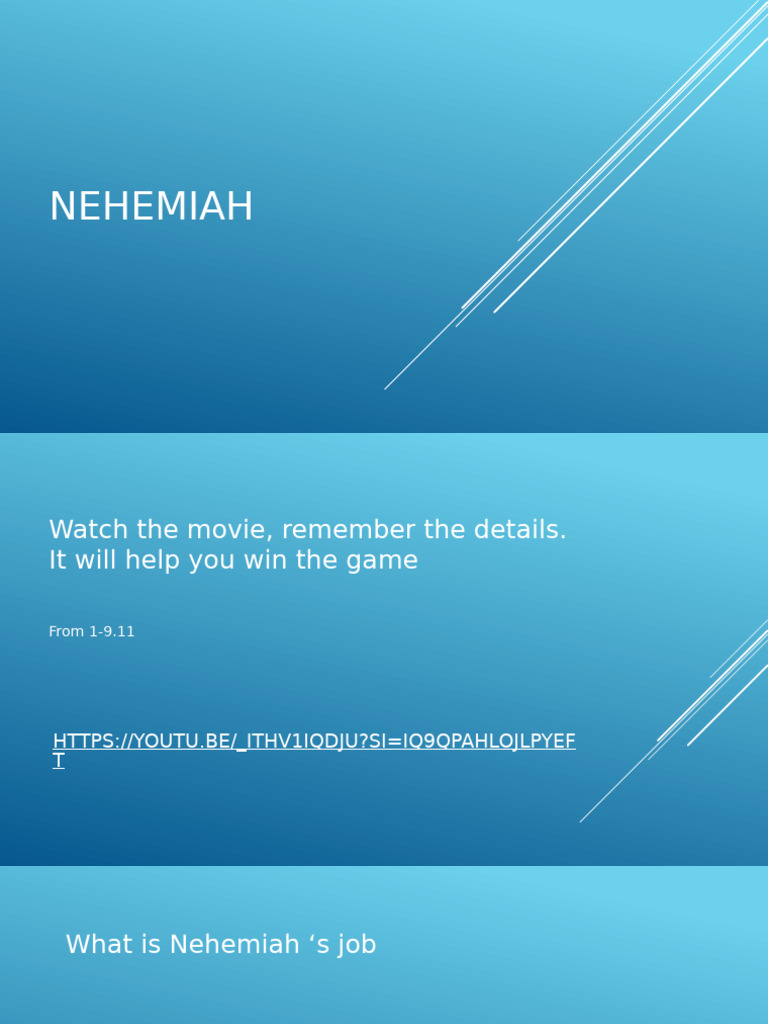 Nehemiah Study Guide and Discussion | PDF