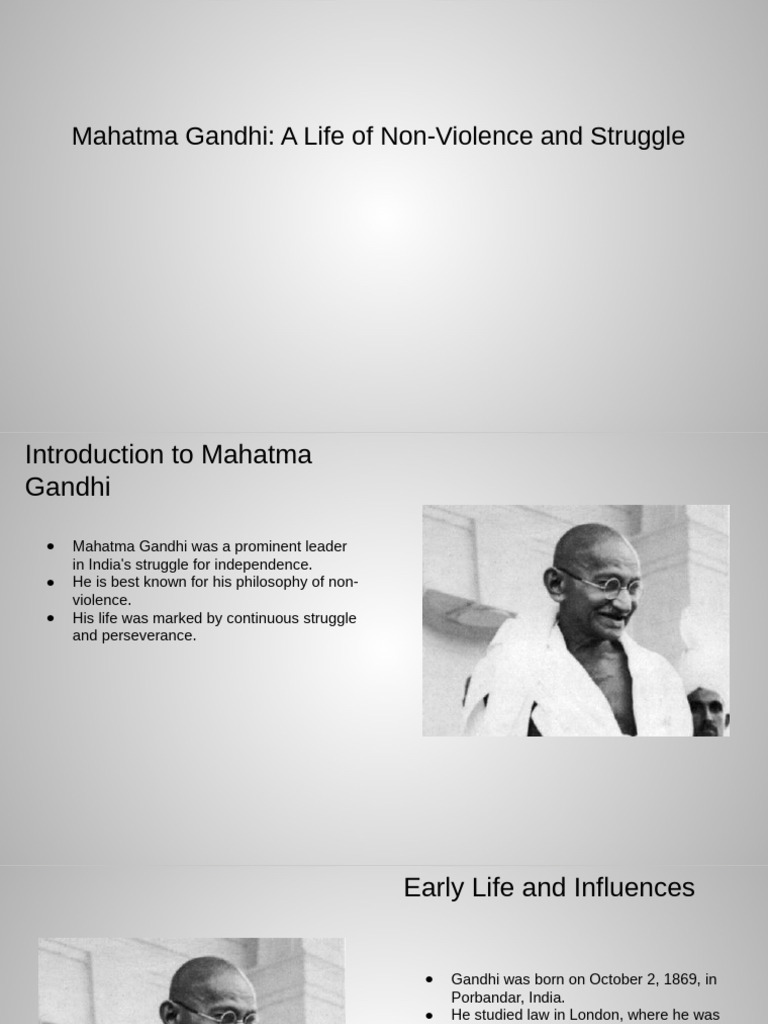 Gandhi: Non-Violence and Independence | PDF | Mahatma Gandhi | Nonviolence