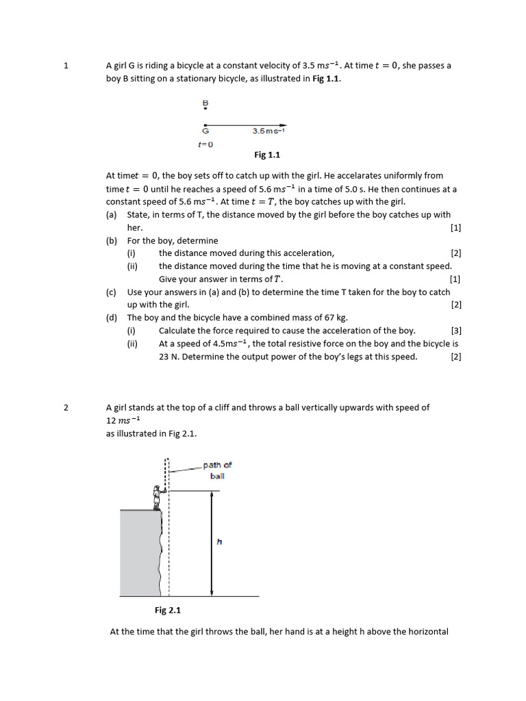 Physics Problem: Motion and Forces Analysis | PDF | Acceleration | Force
