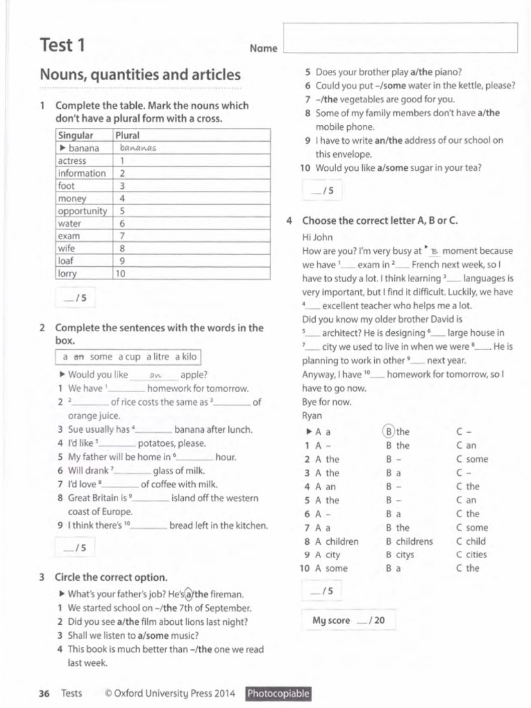 Unit 1 - Test | PDF