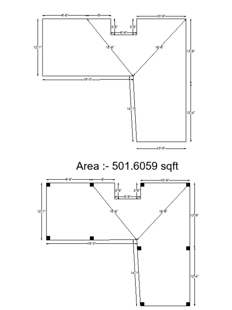 Dimensions and Area Calculation | PDF